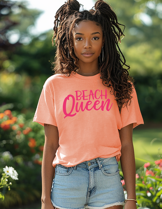 Beach Queen Women's Graphic T-shirt, Beach Summer Tee