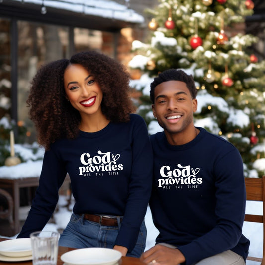 God Provides All The Time Long Sleeve Shirt, God Will Provide Unisex Shirt