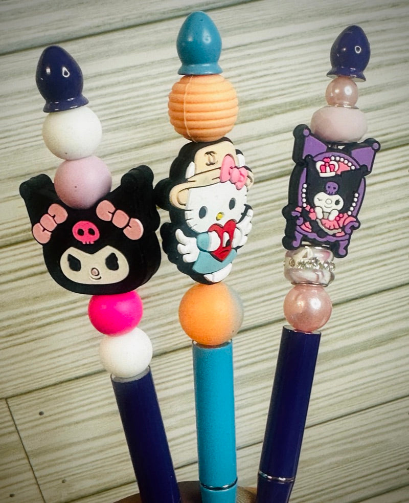 Silicon Focal Beadable, Retractable, Refillable Custom Ink Pens