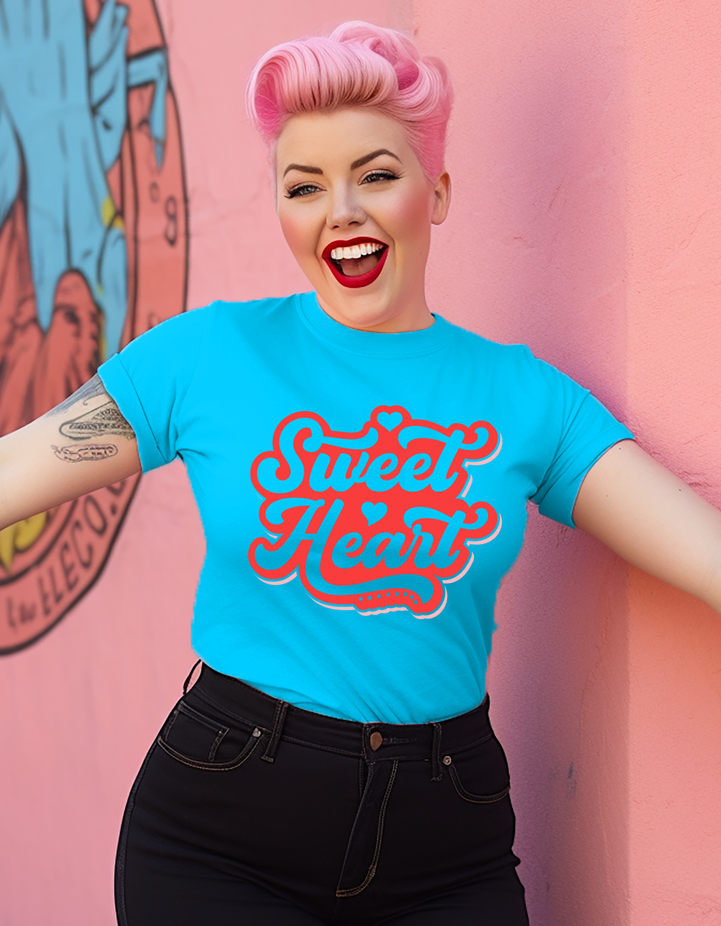Sweet Heart Screen Print Transfer