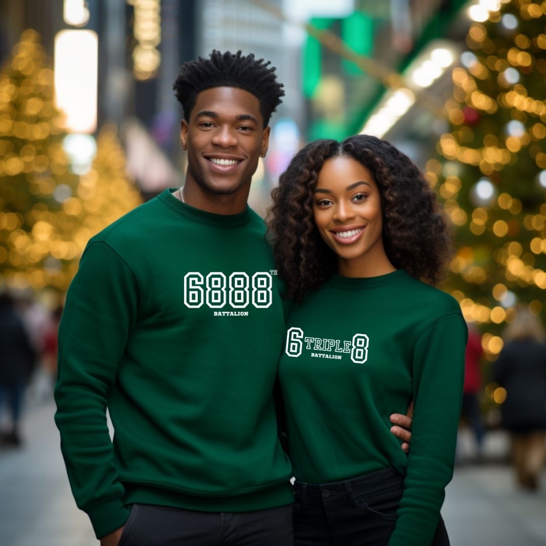 Green 6triple8 Battalion sweatshirt