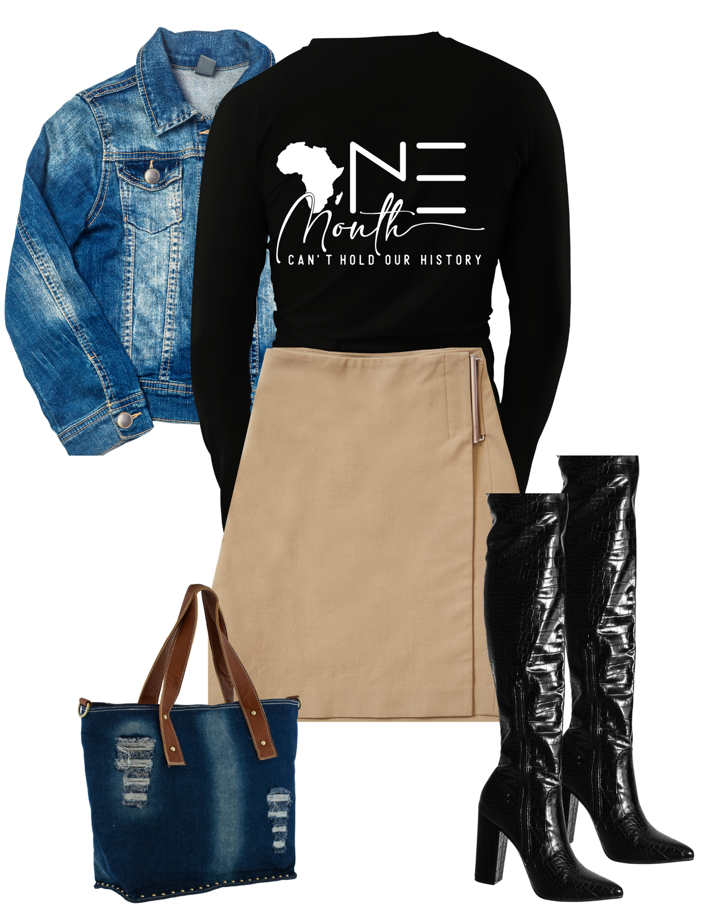 One Month Can't Hold Our History Long-sleeve Shirt, Black History Month Shirt