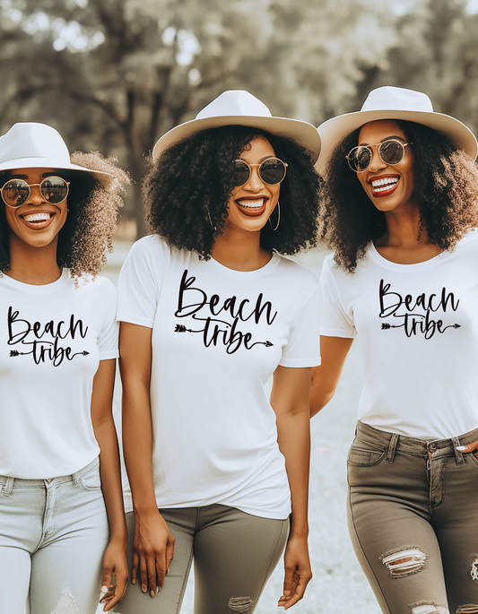 Beach Tribe Graphic T-shirt, Women's Beach Please Shirt