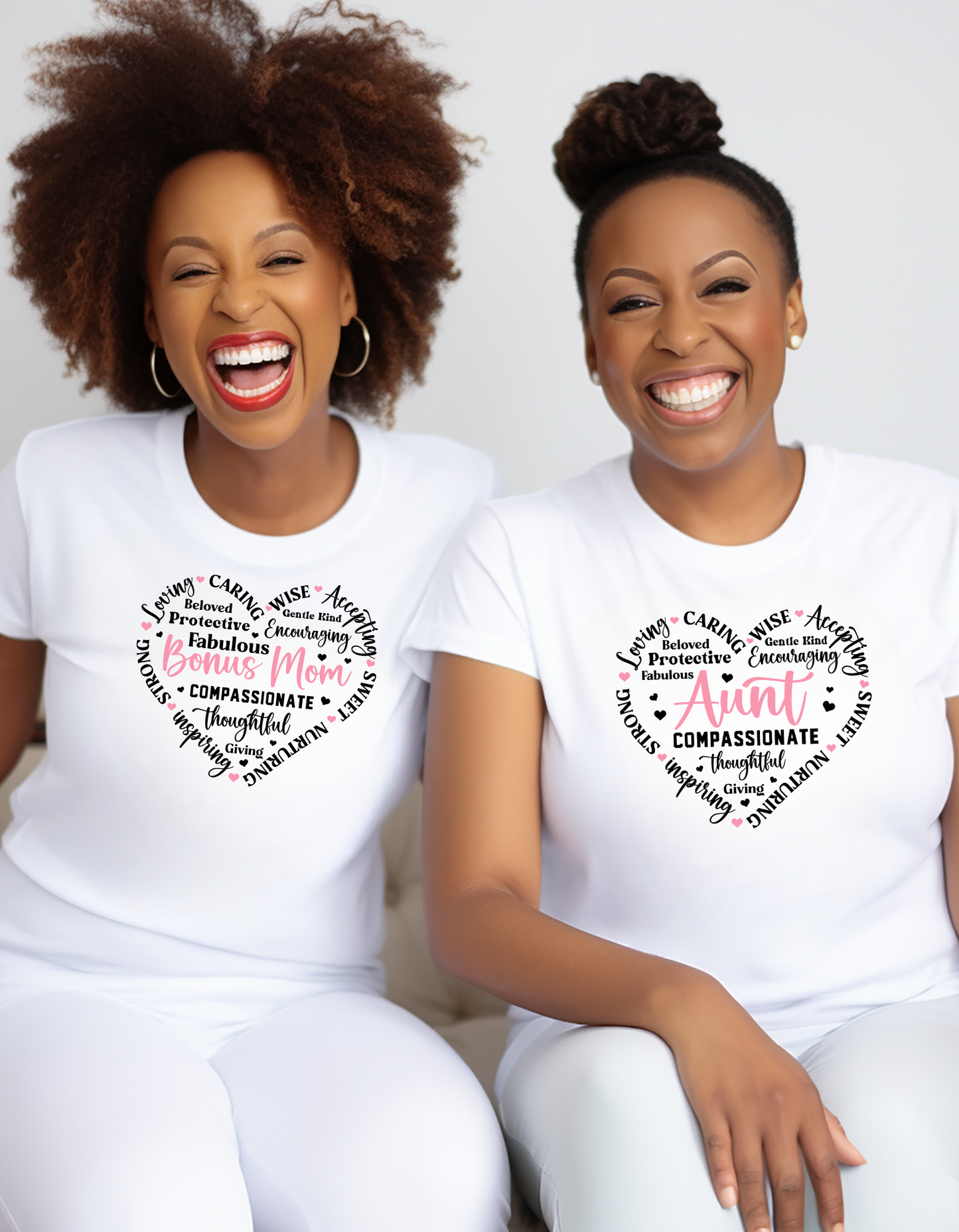 Mom, Mommy, Grandma, Mimi, Heart Shape Affirmation T-shirt, Mother's Day Quote Unisex Shirt