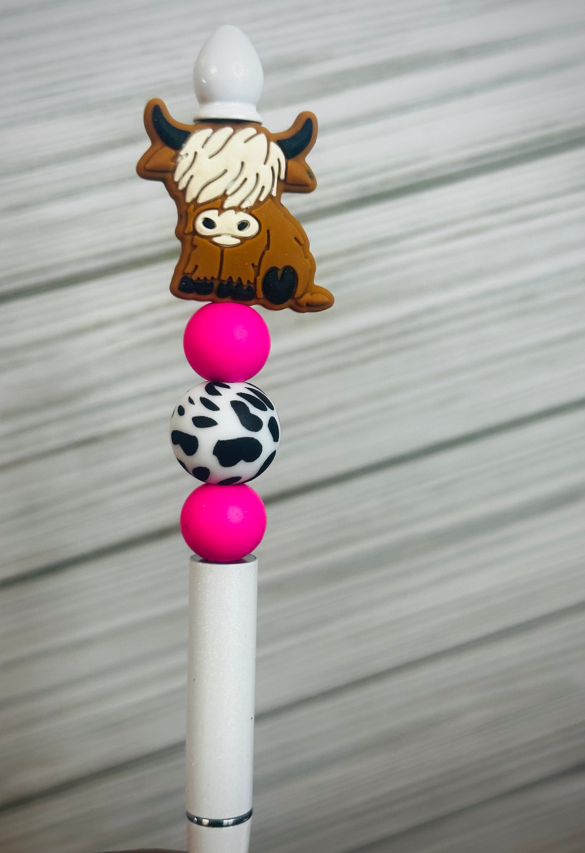 Silicon Focal Beadable, Retractable, Refillable Custom Ink Pens