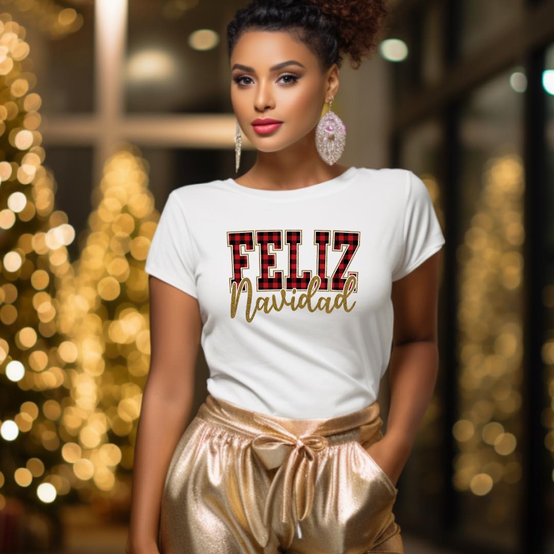 Feliz Navidad Christmas T-shirt - Prominent Styles of Sorts- PSS!