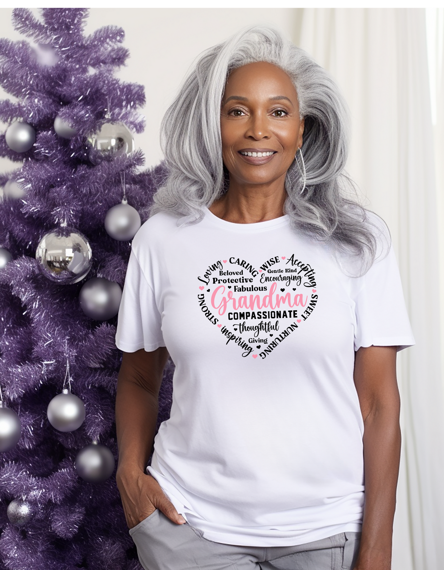 Mom, Mommy, Grandma, Mimi, Heart Shape Affirmation T-shirt, Mother's Day Quote Unisex Shirt