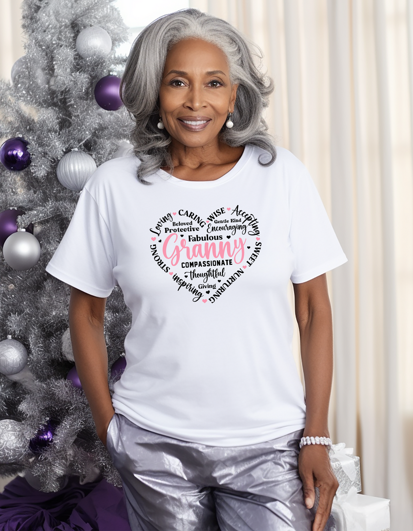 Mom, Mommy, Grandma, Mimi, Heart Shape Affirmation T-shirt, Mother's Day Quote Unisex Shirt