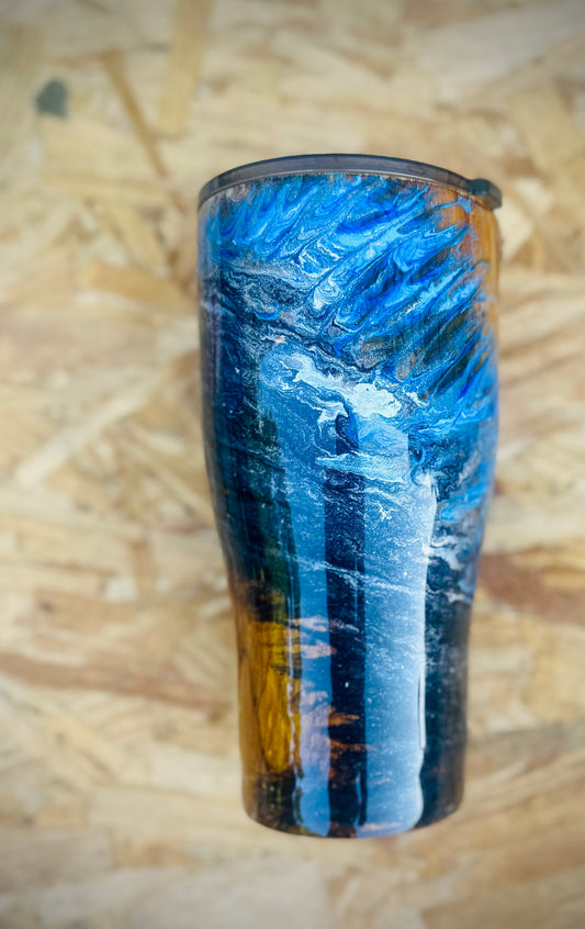 Wood Grain 30oz Curve Tumbler