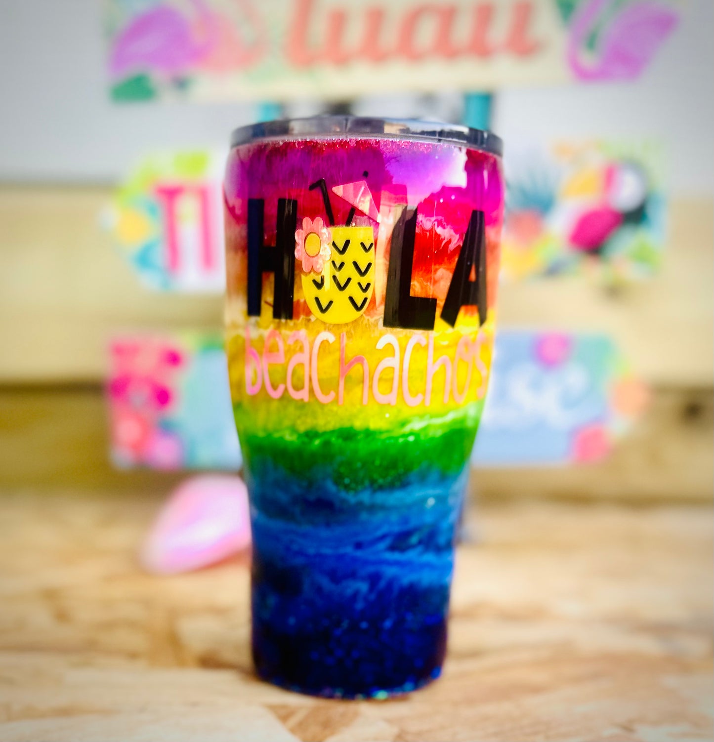 Sunrise Beach Tumbler 20oz Curve - Keep Prominent Boutique