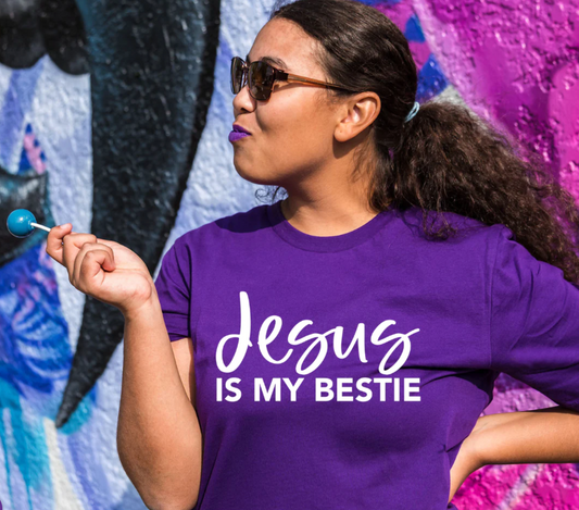 Jesus Is My Bestie Unisex T-shirt, Religious Tees, Christian Apparel