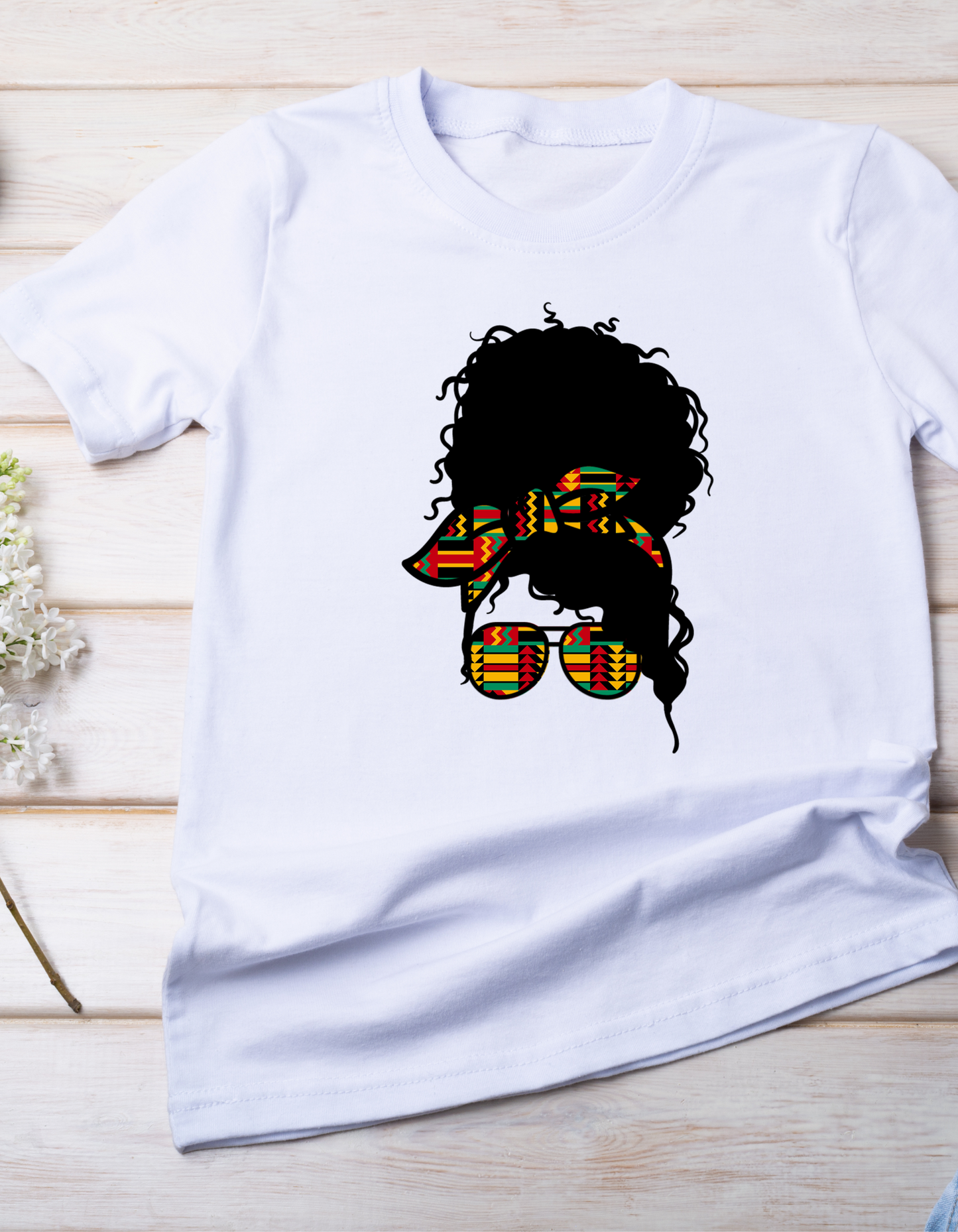 Messy Bun Mom Shirt, Juneteenth Messy Bun Freeish 1865 T-shirt