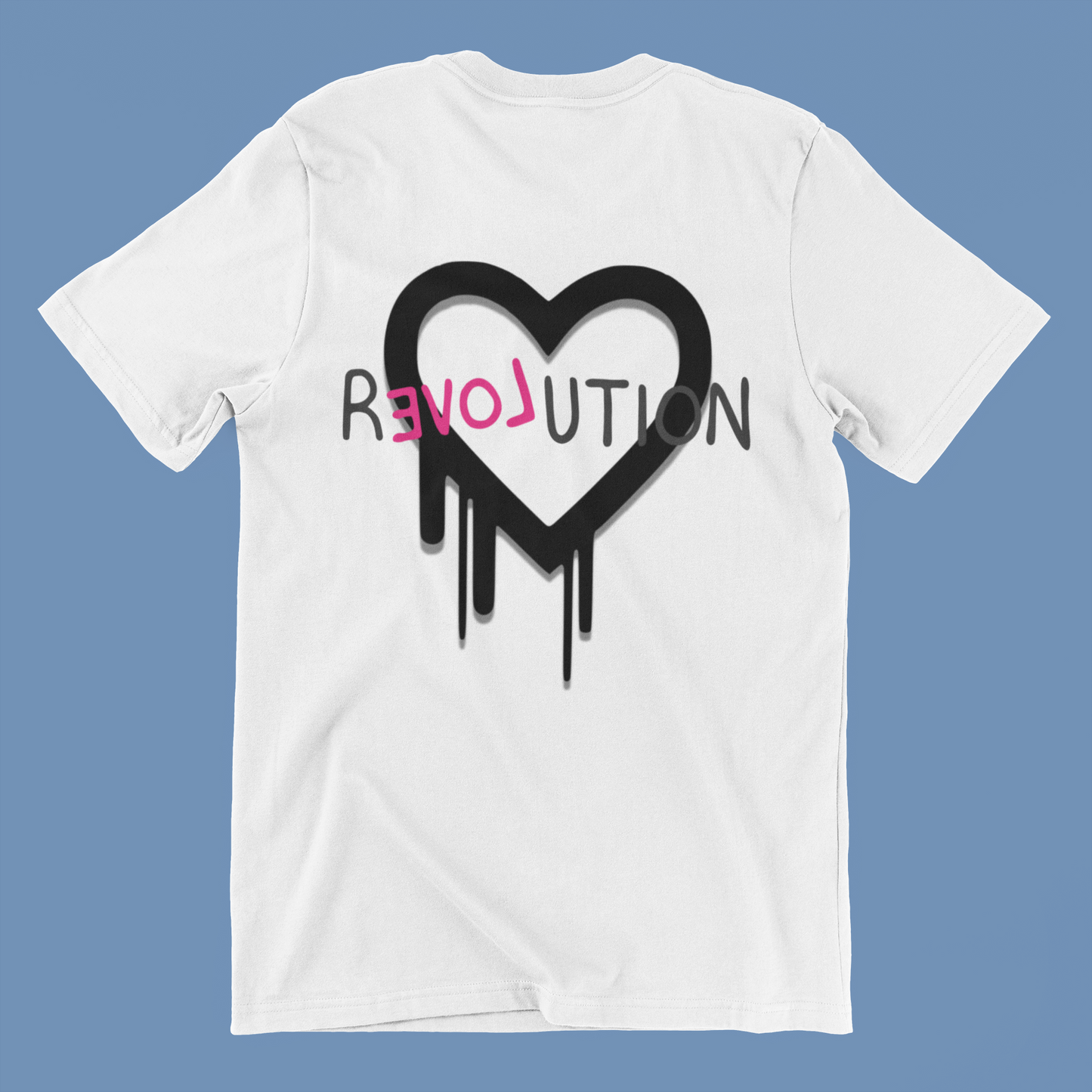 REVOLution Dripping Heart White Tshirt - Keep Prominent Boutique