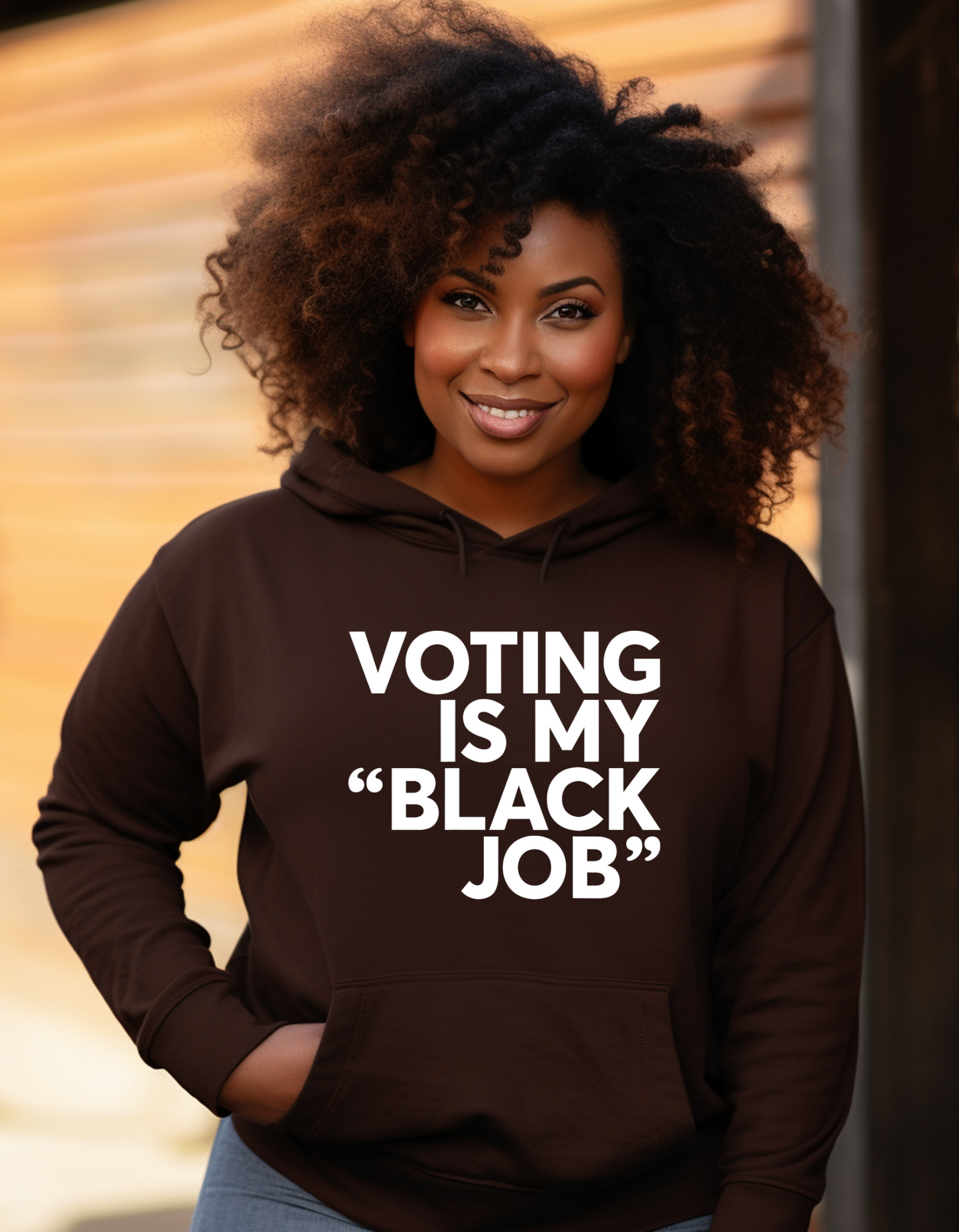 Black Job Hoodie, Voting Is My Black Job Sweater Hoodie