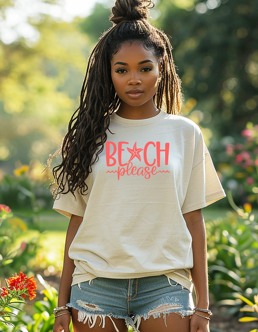 Beach Please Shirt, Girl Trip Shirt, Summer Vacation Graphic T-shirt