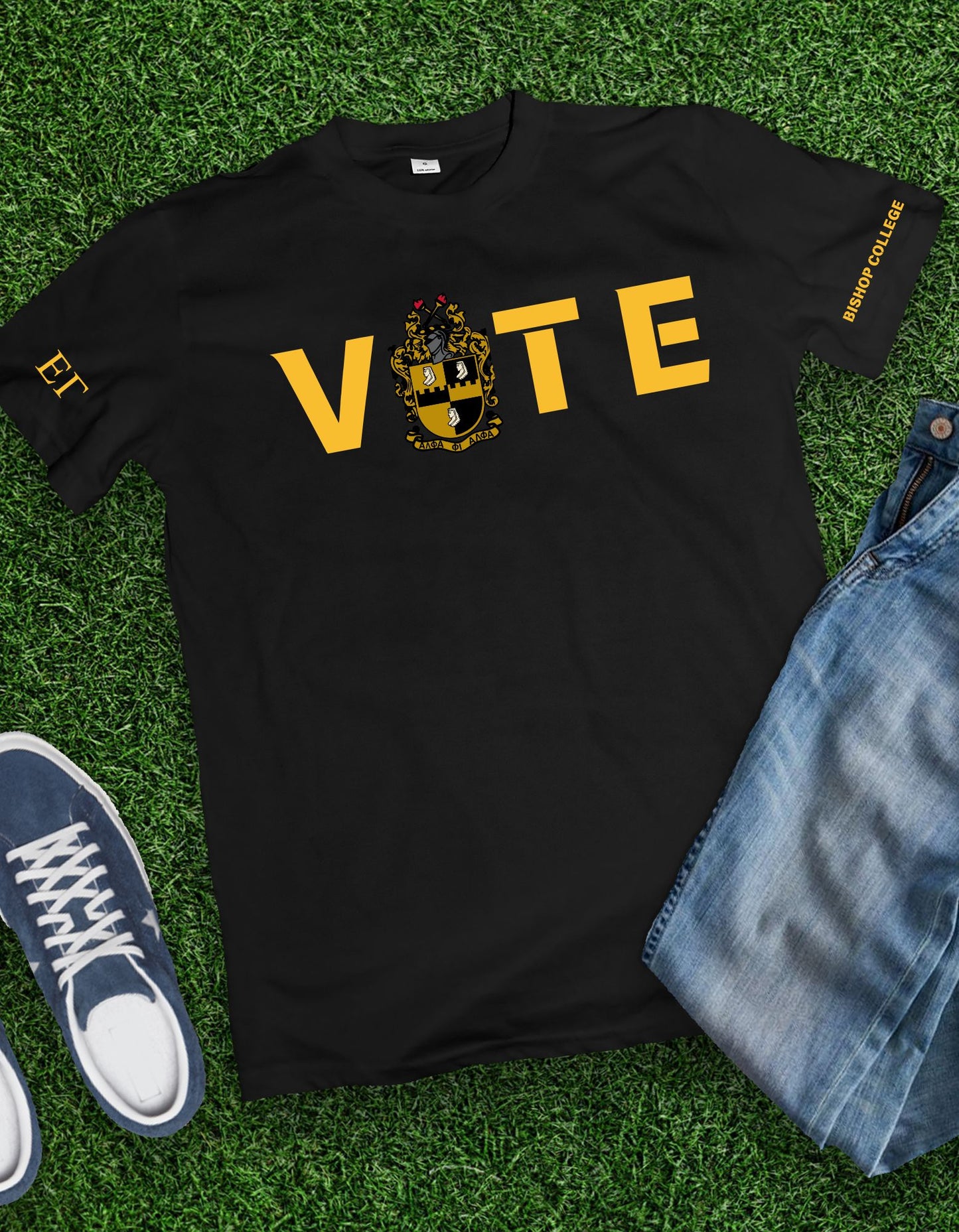 Voter Shirt, Greek Voting T-shirt, Black & Gold Unisex Soft Tee