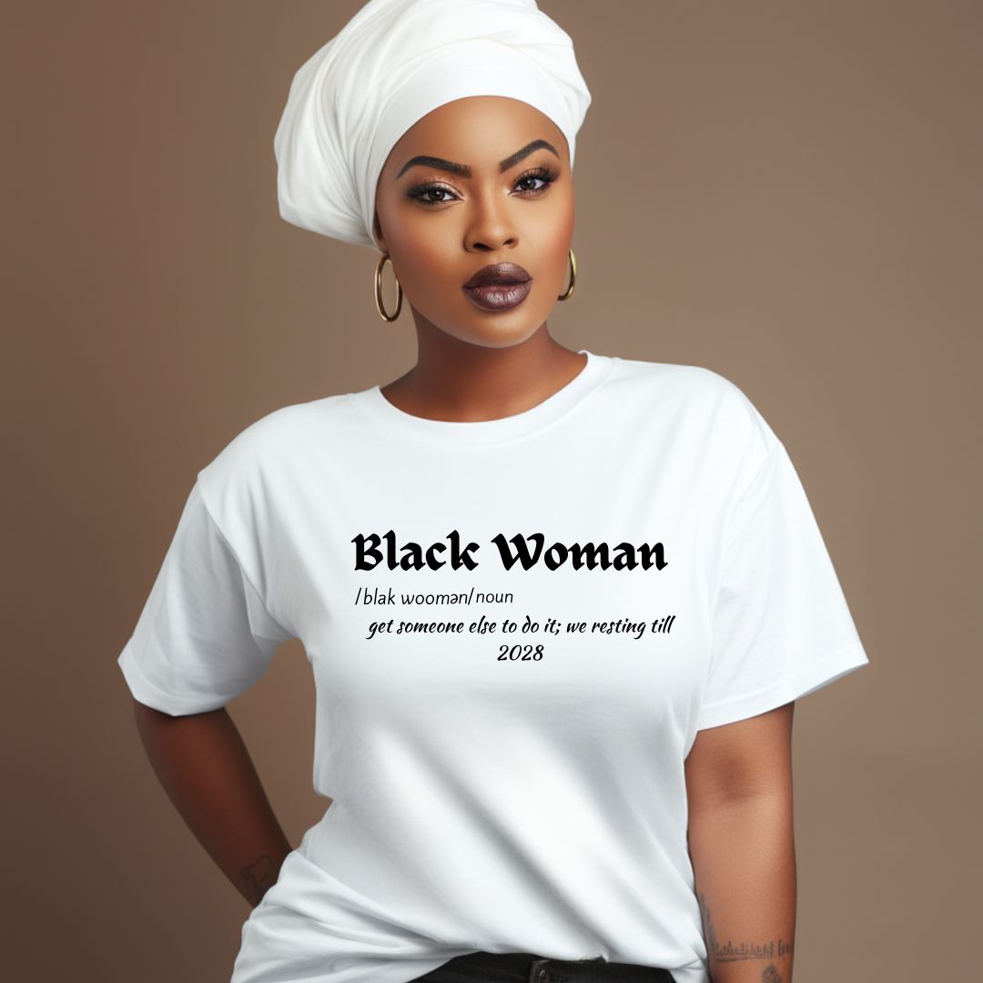 Black Woman Defined T-shirt, Black Woman Definition Tee