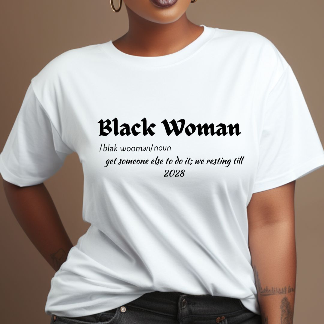 Black Woman Defined T-shirt, Black Woman Definition Tee