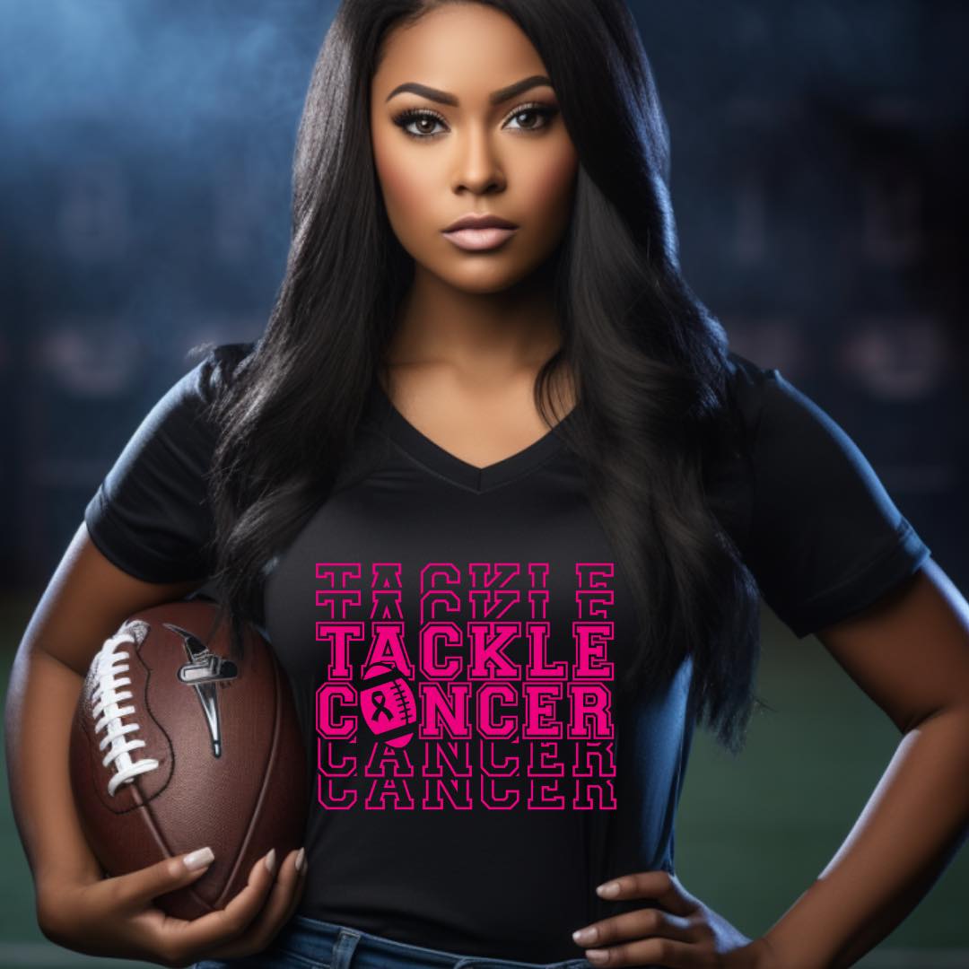 Tackle Cancer Football Short-Sleeve Tshirt Unisex - Prominent StylS of Sorts- PSS!