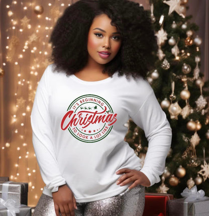 Its Beginning to Look-Like Christmas Sweatershirt Unisex - Prominent Styles of Sorts- PSS!