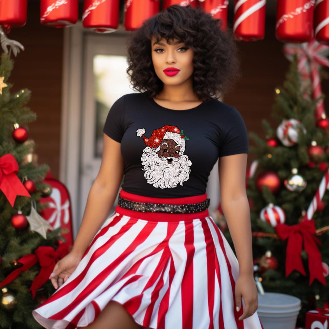 Melanin Santa Clause Black Unisex T-shirt - Prominent Styles of Sorts- PSS!