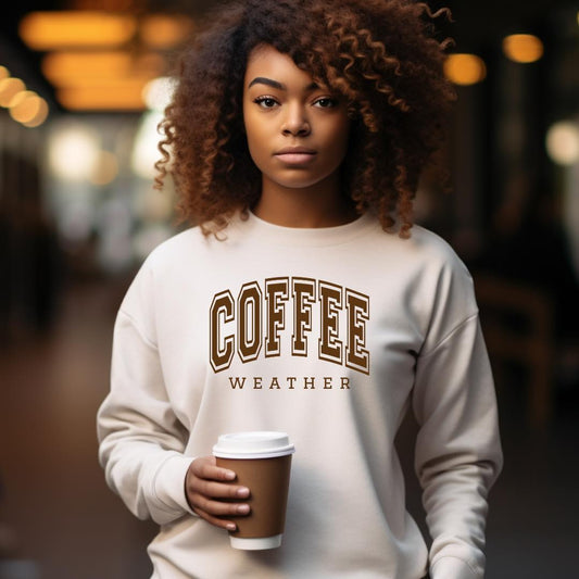 Coffee Weather Tan Unisex Sweater - Prominent Styles of Sorts- PSS!