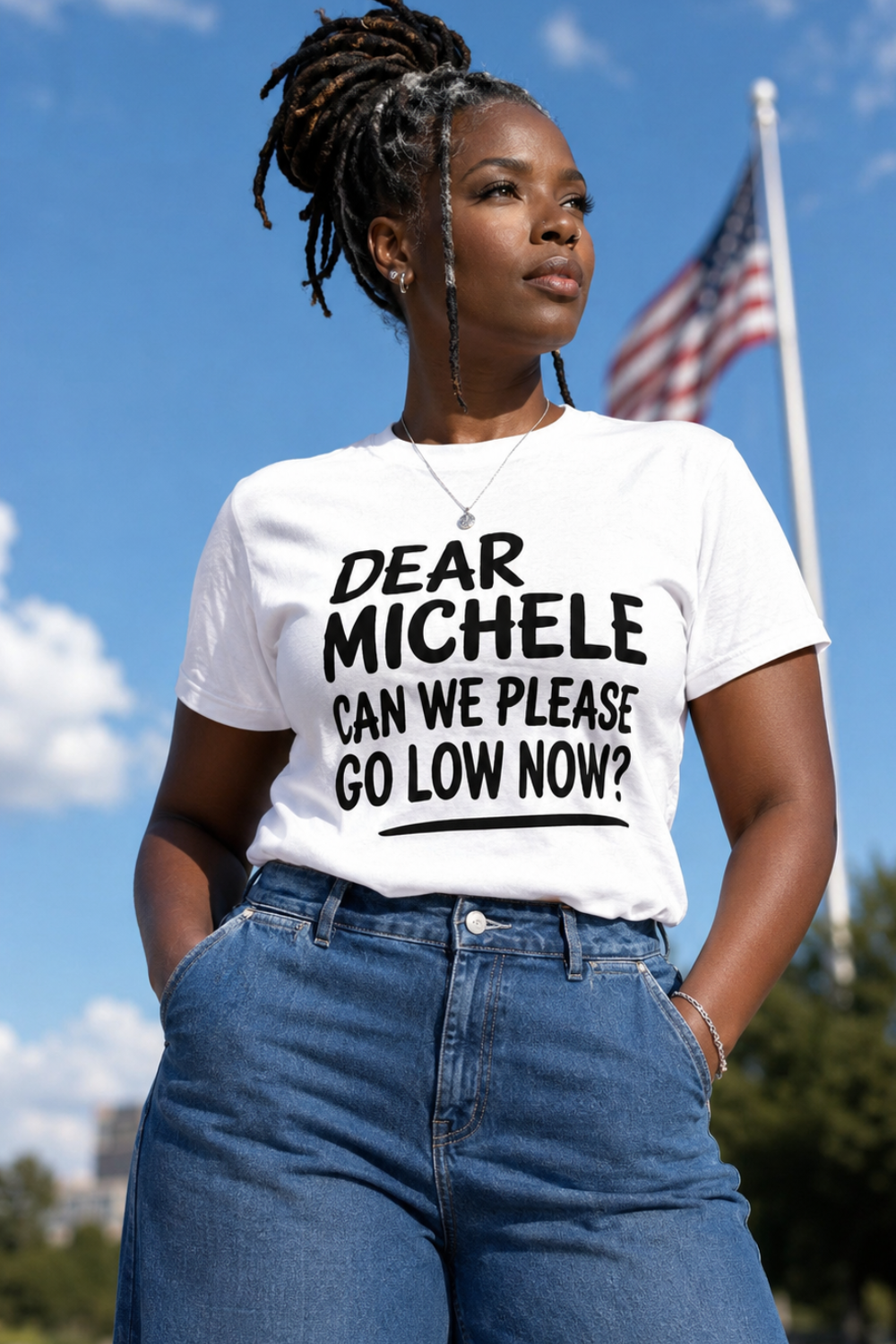 Dear Michele Statement Tee | Viral Political Graphic T-Shirt | Bold Black Culture Apparel