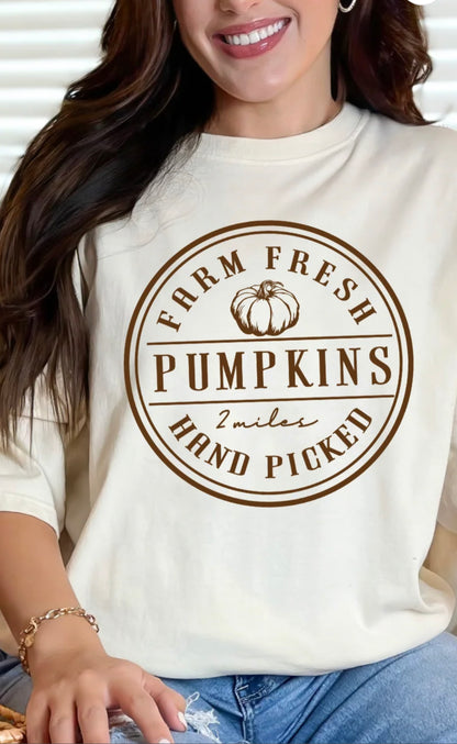 Farm Fresh Pumpkins Women Crewnecks - Keep Prominent Boutique