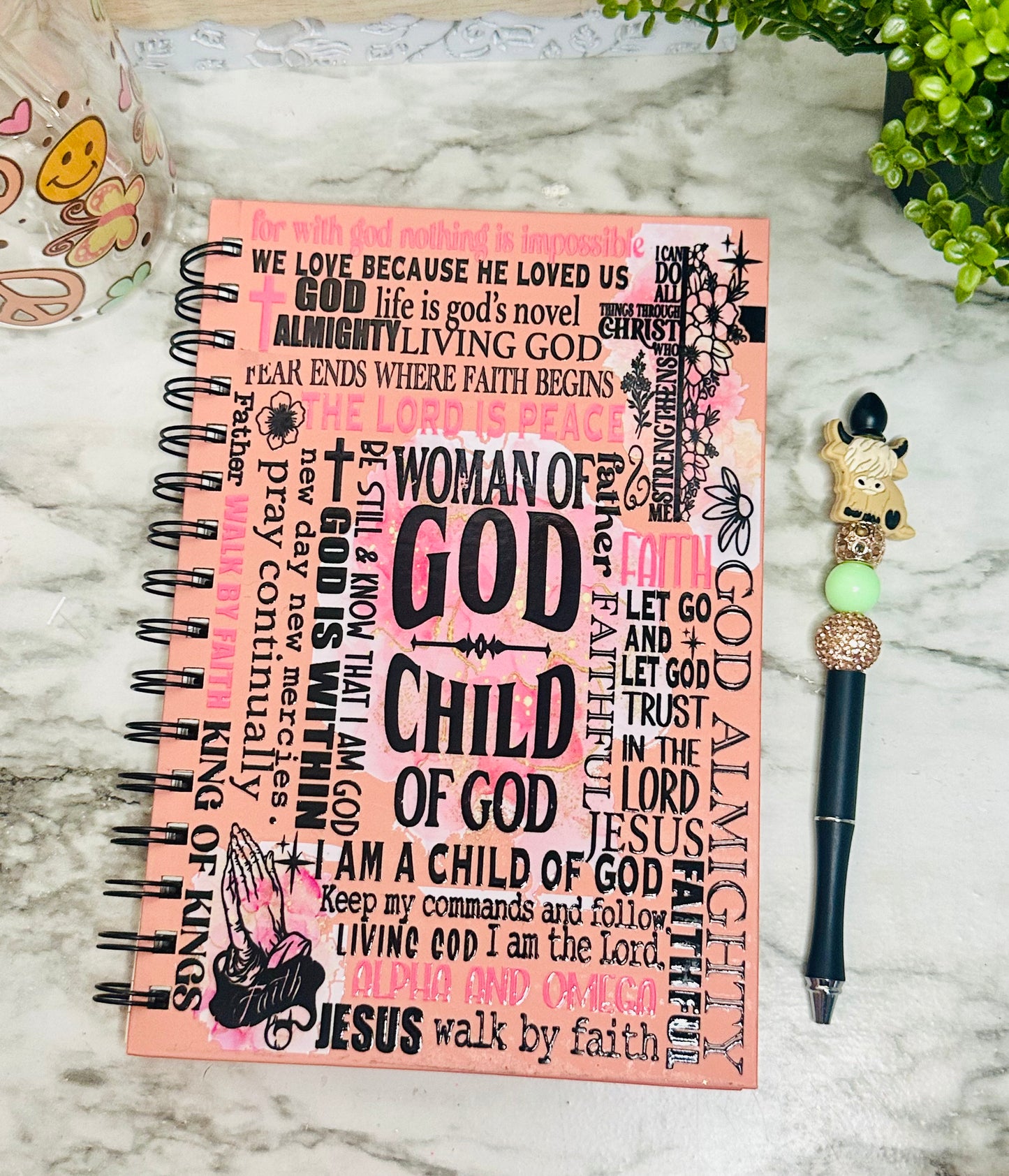 Woman of God Journal, Bible Notebook, Blank Lined Book