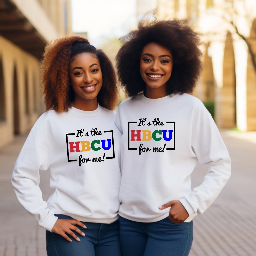 It's The HBCU For Me Unisex White Crewneck Sweater - Prominent Styles of Sorts- PSS!