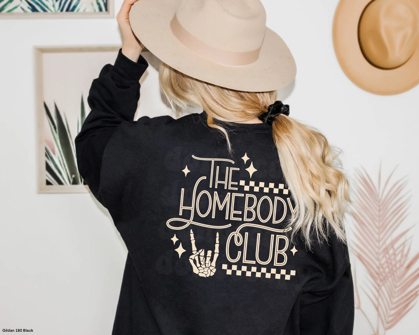 The Homebody Club Women Black Crewneck Sweater - Prominent Styles of Sorts- PSS!