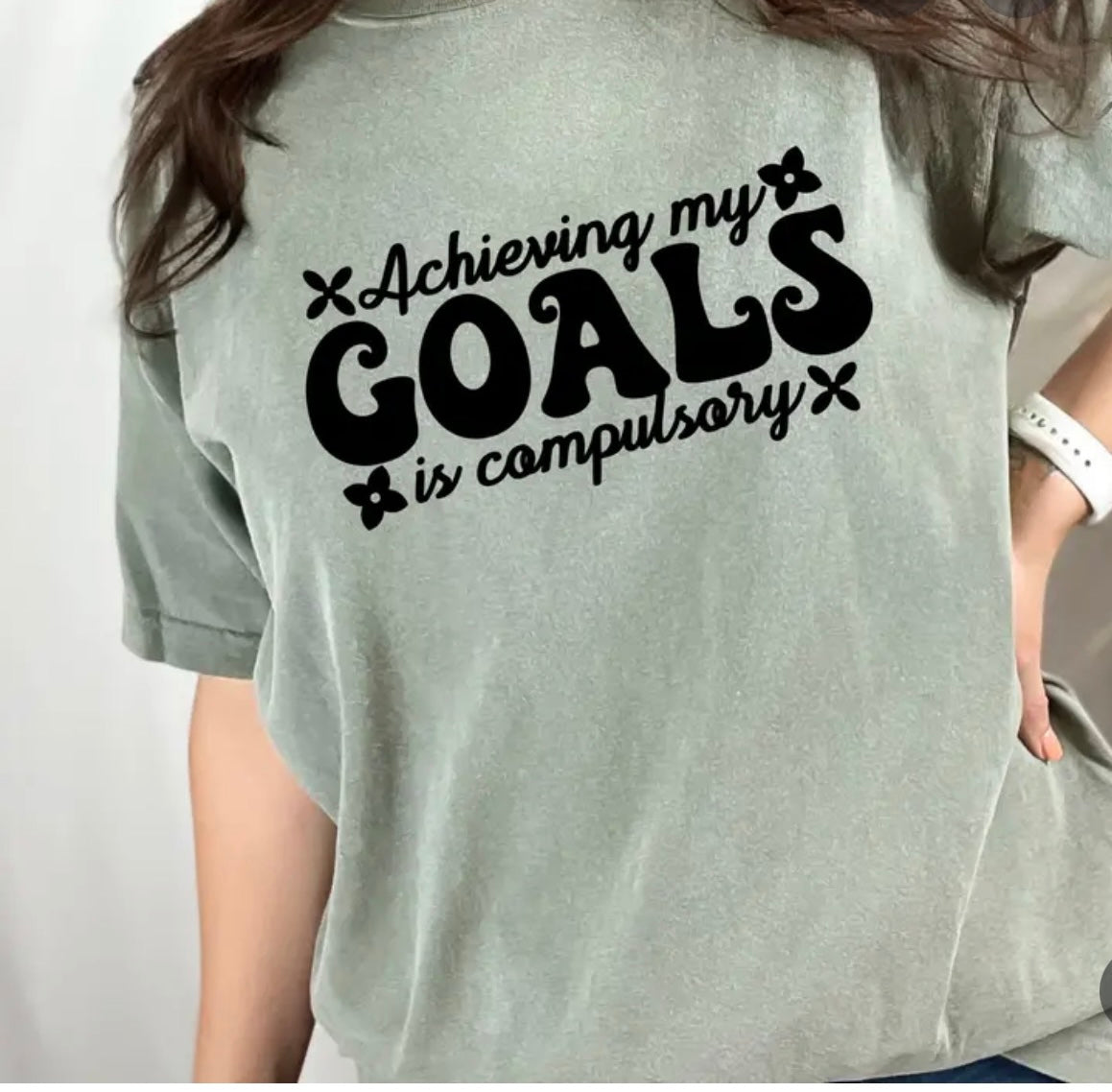 Achieving My Goals is Compulsory T-shirt - Keep Prominent Boutique