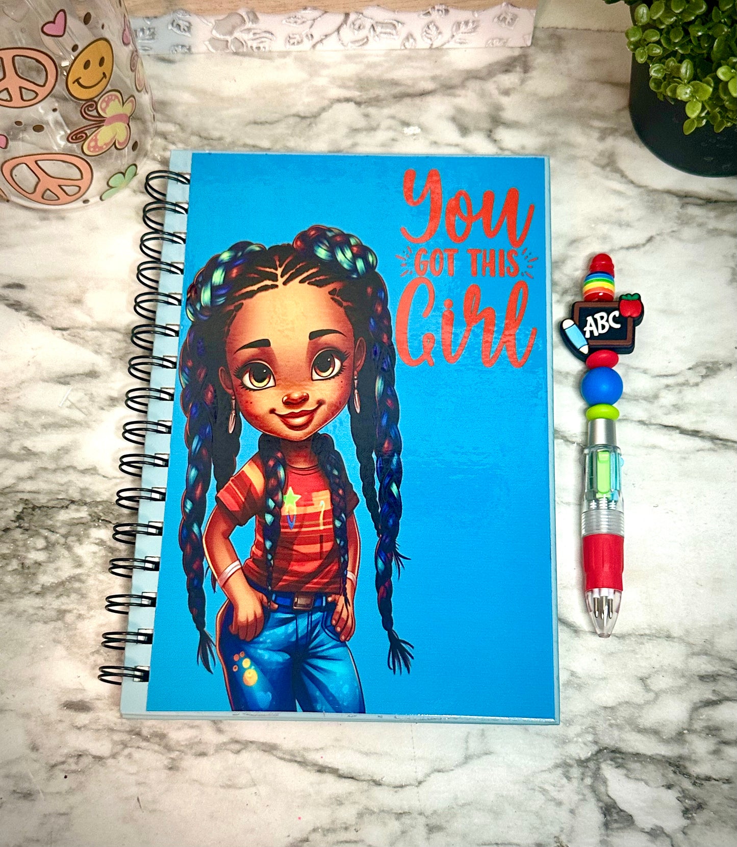 You Go Girl Journal, Self-Motivational Spiral Notebook, Gift For Girls, Affirmations for Teen Girls Book