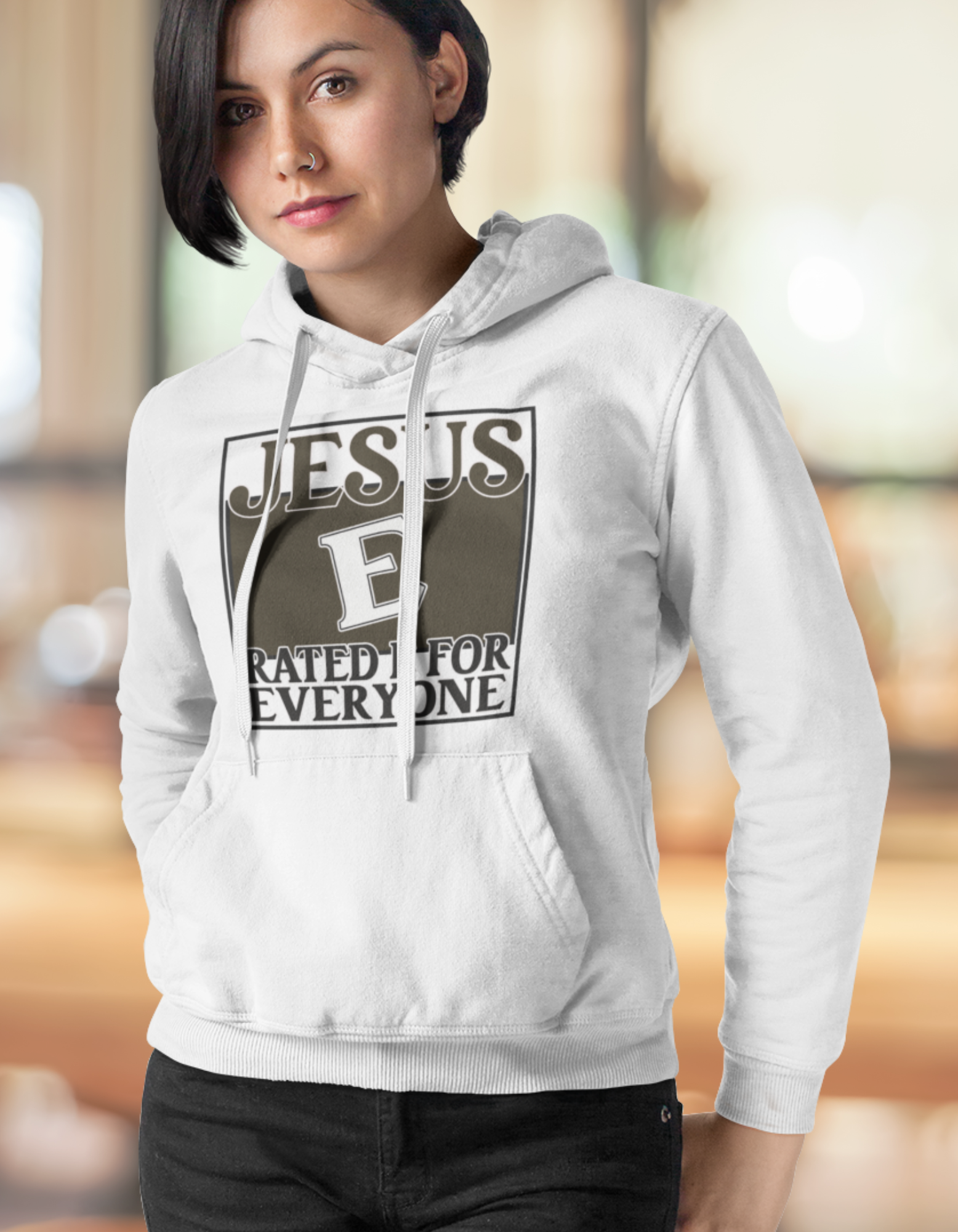 Jesus Rated E for Everyone Unisex Hoodie - Prominent Styles of Sorts- PSS!