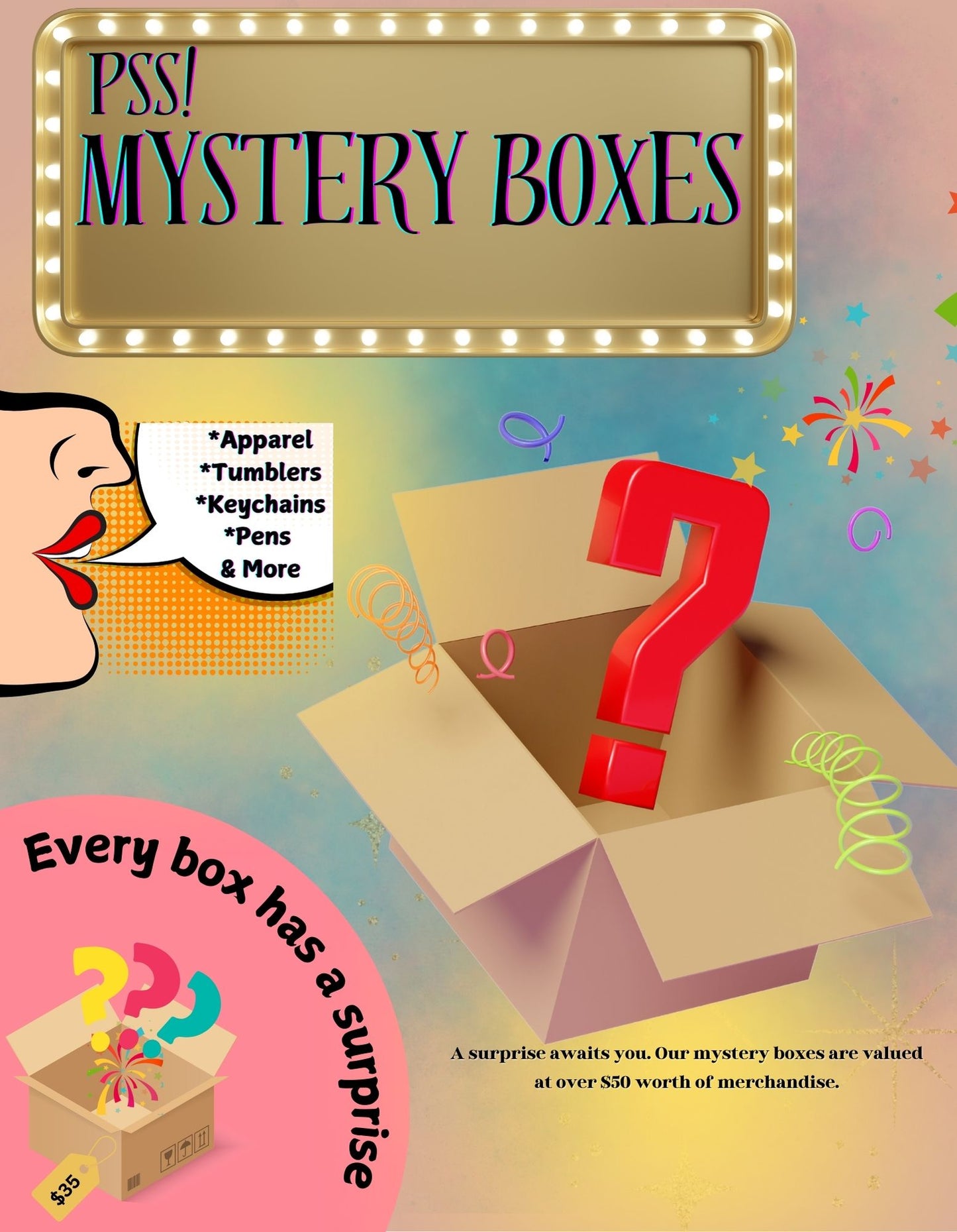 PSS Mystery Product Box, Apparel & More Package