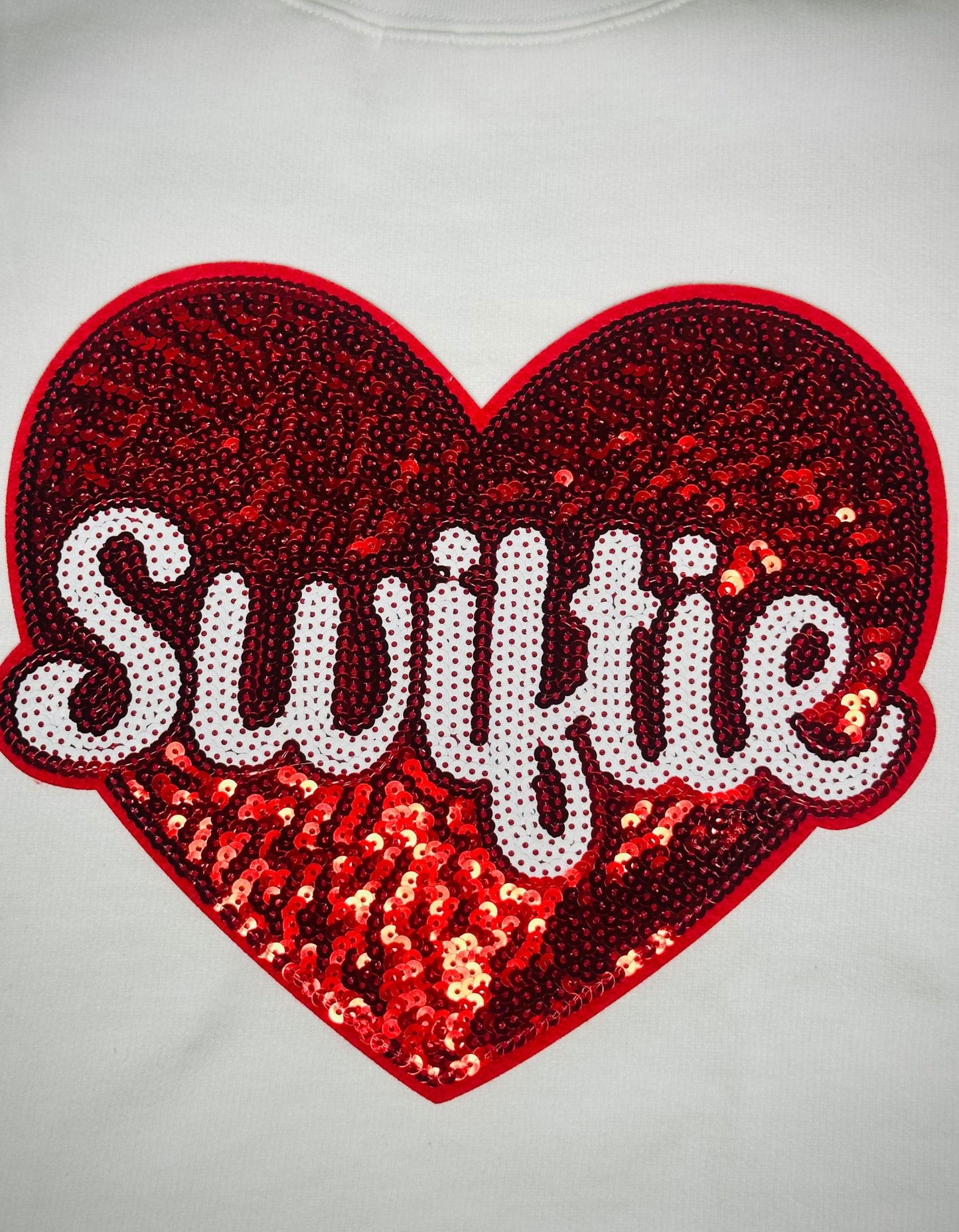 Swiftie Sequin Chenille Patch Hoodie, Oversize Drawstring Hoodie with Front Large Pocket