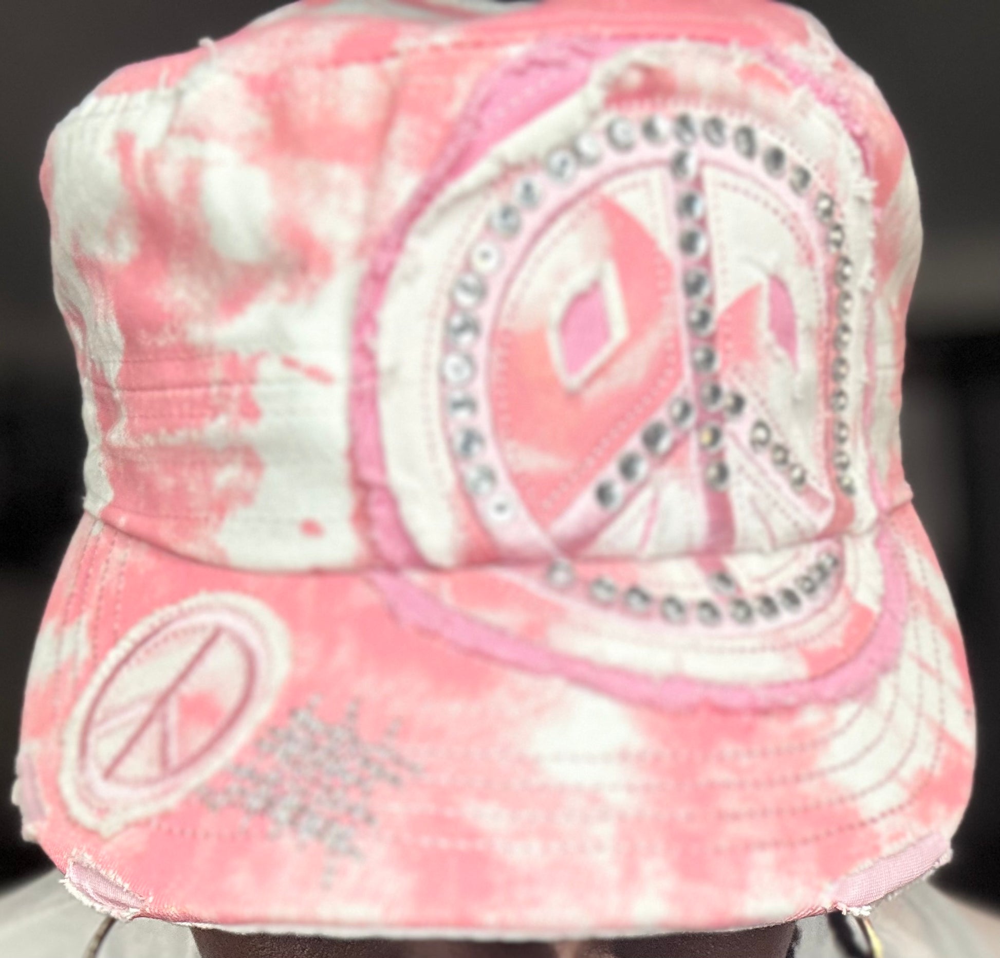 Bling Pink Peace Military Mao Cap - Prominent StylS of Sorts- PSS!