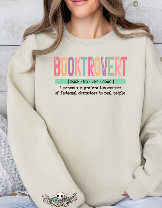 Booktrovert Sweatershirt Unisex Book Reader Sweatershirt