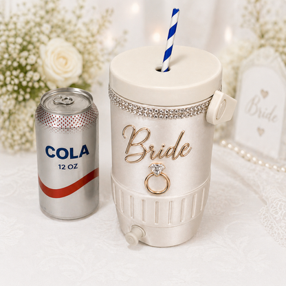 Bridal Gift, 12 OZ Standard Can Holder with Handle, Can Cooler Khoozie - Prominent Styles of Sorts- PSS!
