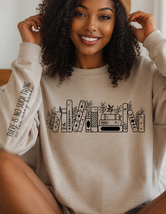 Book Lover Crewneck Sweatshirt | Cozy Literary Sweatshirt for Women | Reading Gift | Bookish Apparel | Prominent Styles of Sorts - Prominent Styles of Sorts- PSS!