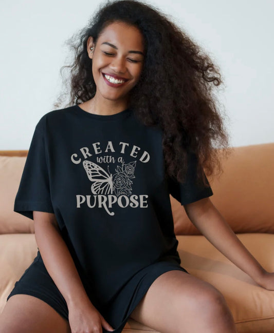 Created with a Purpose Tee - Keep Prominent Boutique
