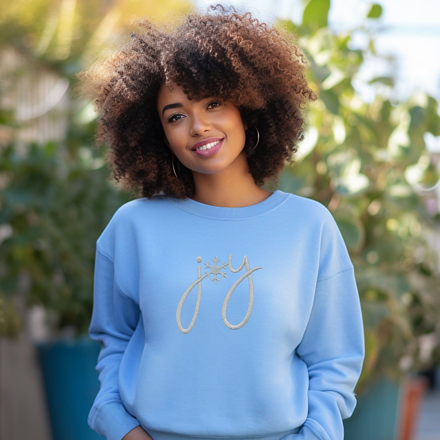 Christmas Joy Sweater, Faux Crochet Joy  Sweatershirt, Ugly Christmas Sweater