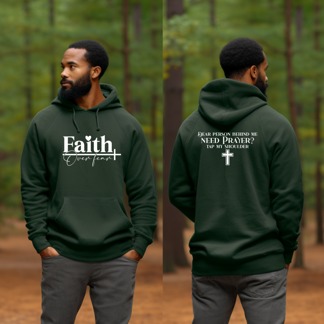 Faith Over Fear Hoodie, Dear Person Behind Me Comfy Sweater