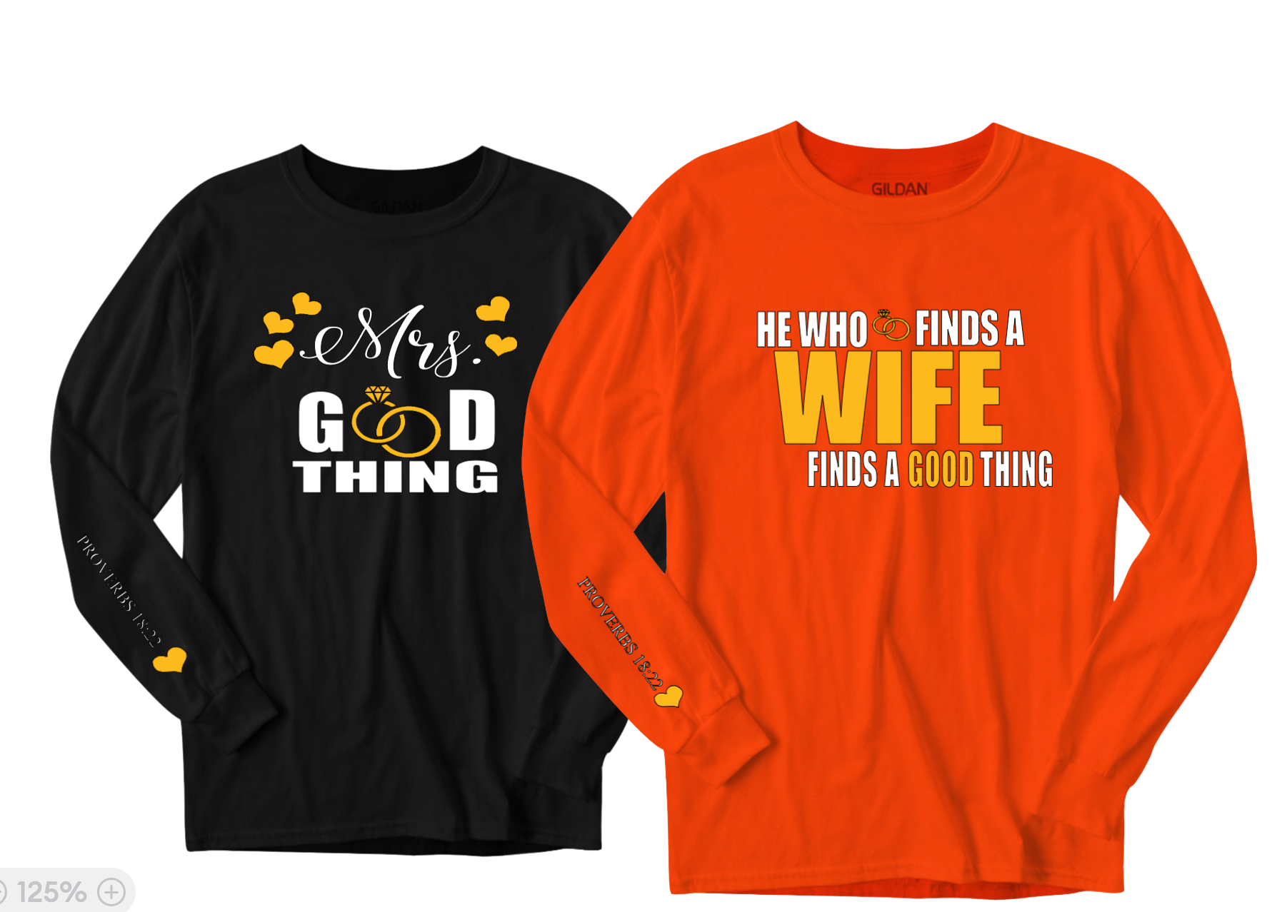 Mr & Mrs. Good Thing Couples Unisex Long-sleeve T-shirt - Prominent Styles of Sorts- PSS!