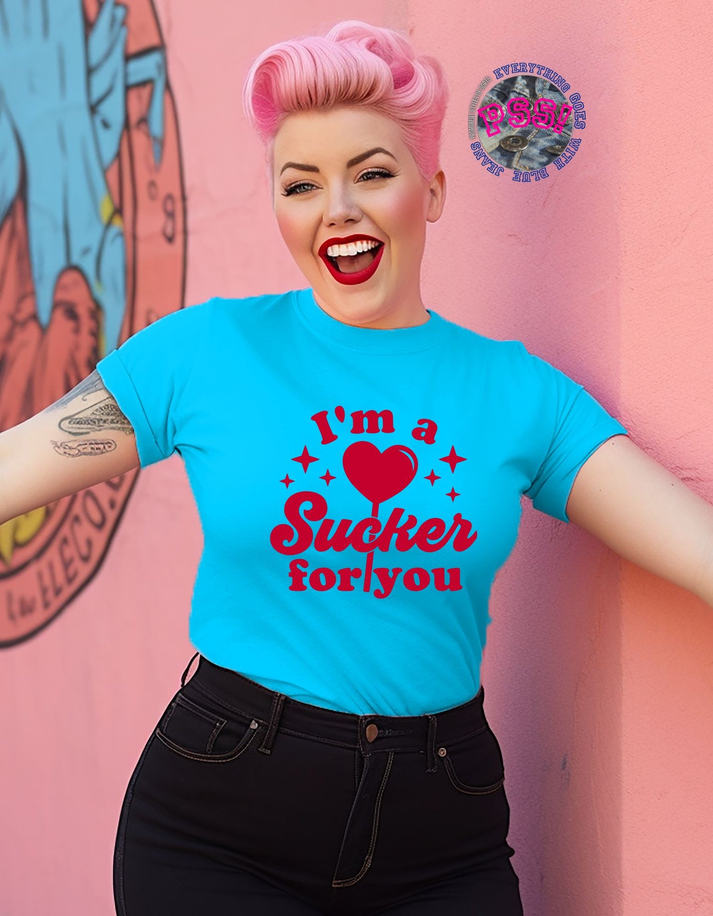 I'm A Sucker For You Sweatshirt, Cute Valentines Day Pullover, Sucker For You Tees