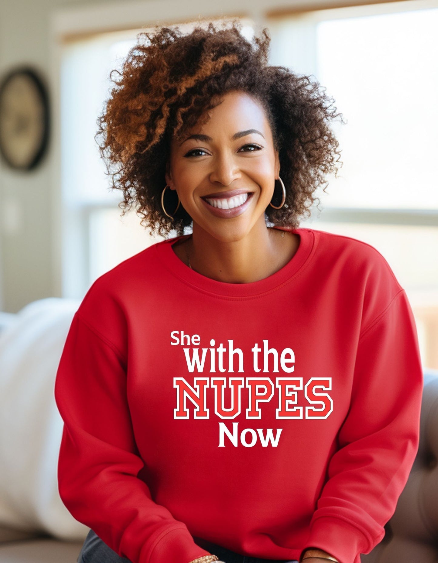 She With The NUPES Sweatshirt, NUPE Crewneck Comfy Shirt