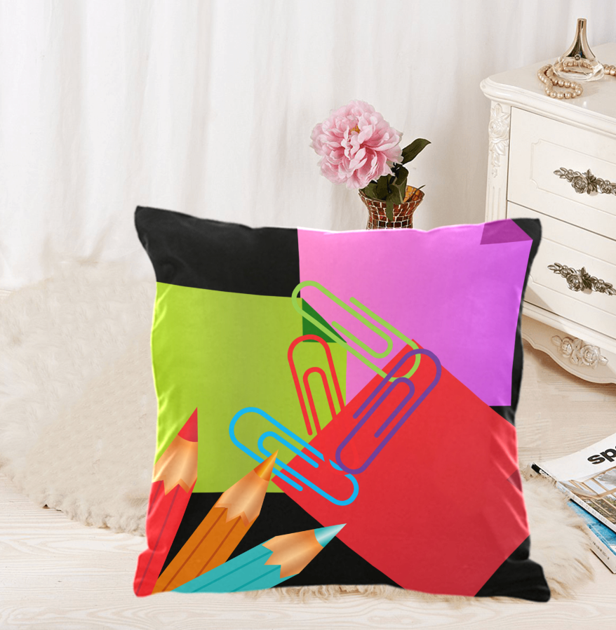 2pc Cotton Blend Couch Chic Color Pencil Pillowcases - Keep Prominent Boutique