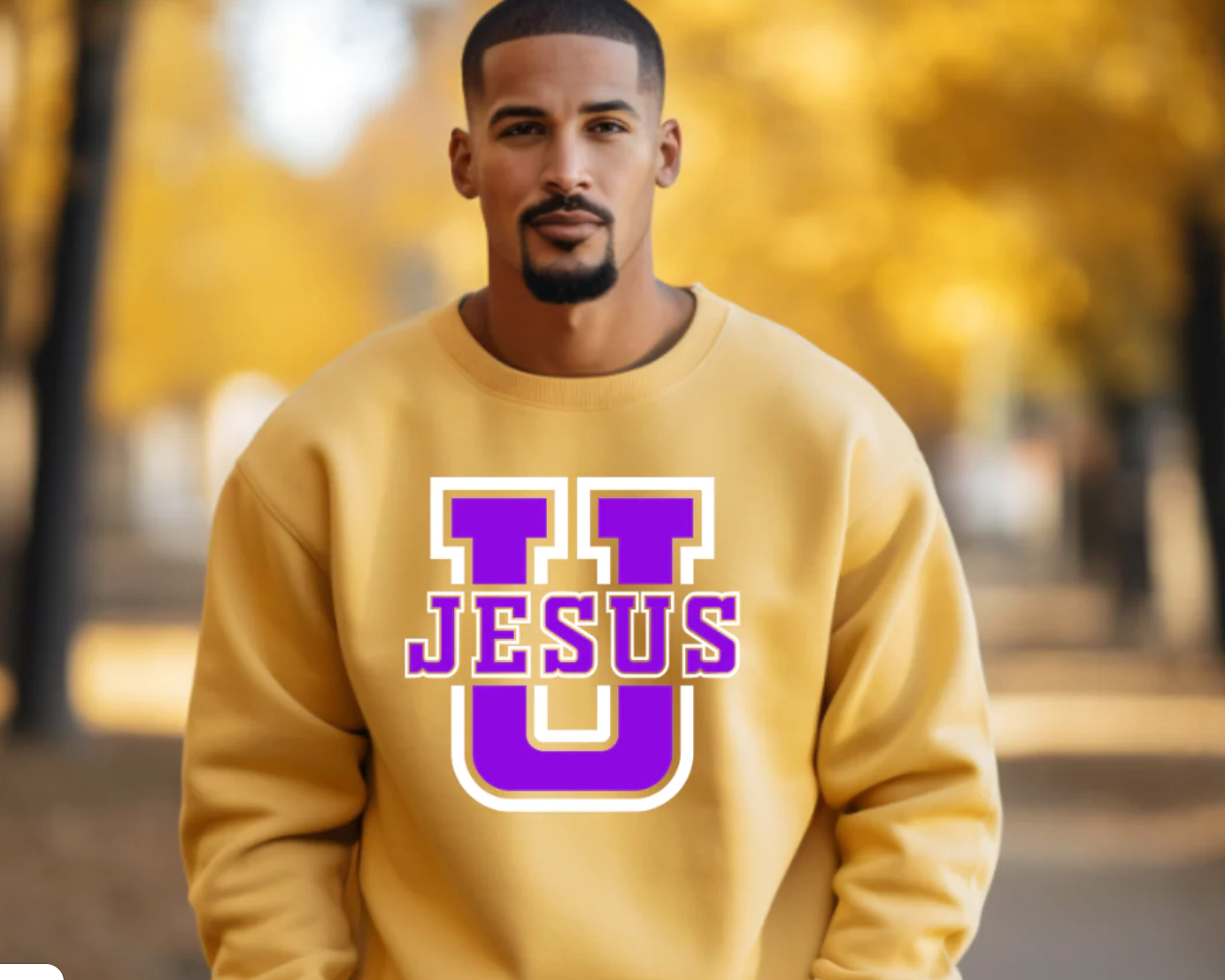 Jesus U Unisex Crewneck Sweaters - Prominent Styles of Sorts- PSS!