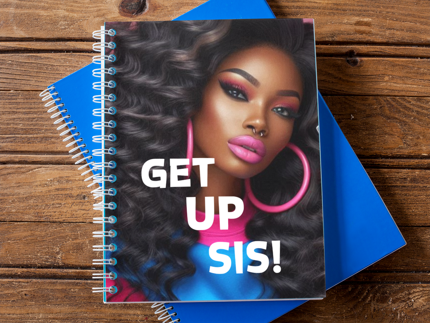 Affirmation Journal For Women, Get Up Sis Notebook, Spiritual Spiral Book