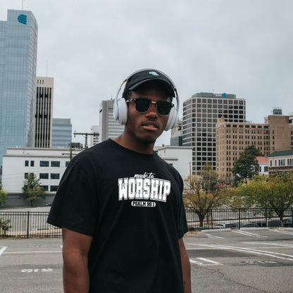 Made to Worship, Psalm 95:1 Worship T-shirt, Christian Apparel